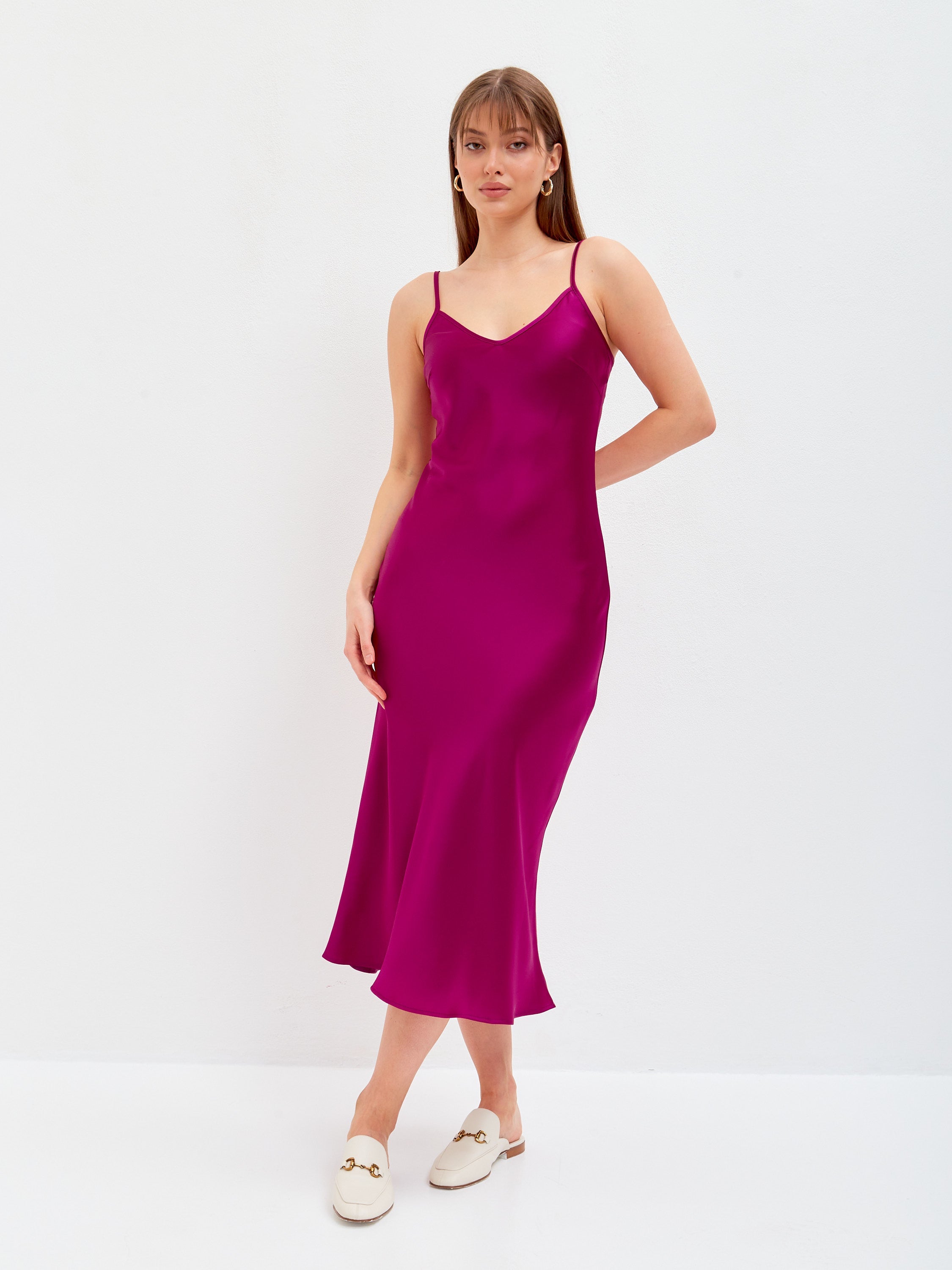 Satin slip dress