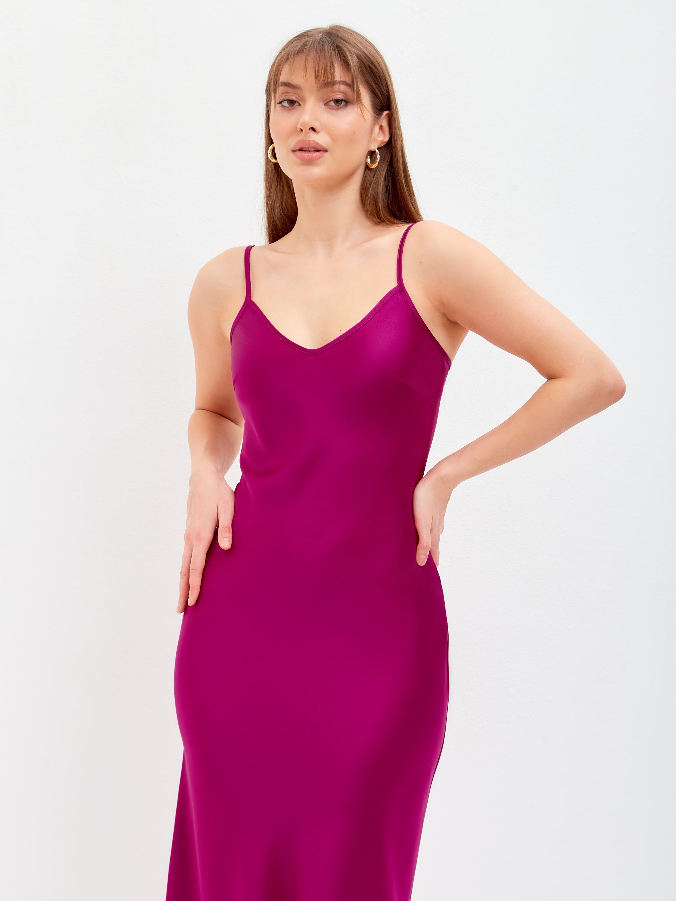 Satin slip dress