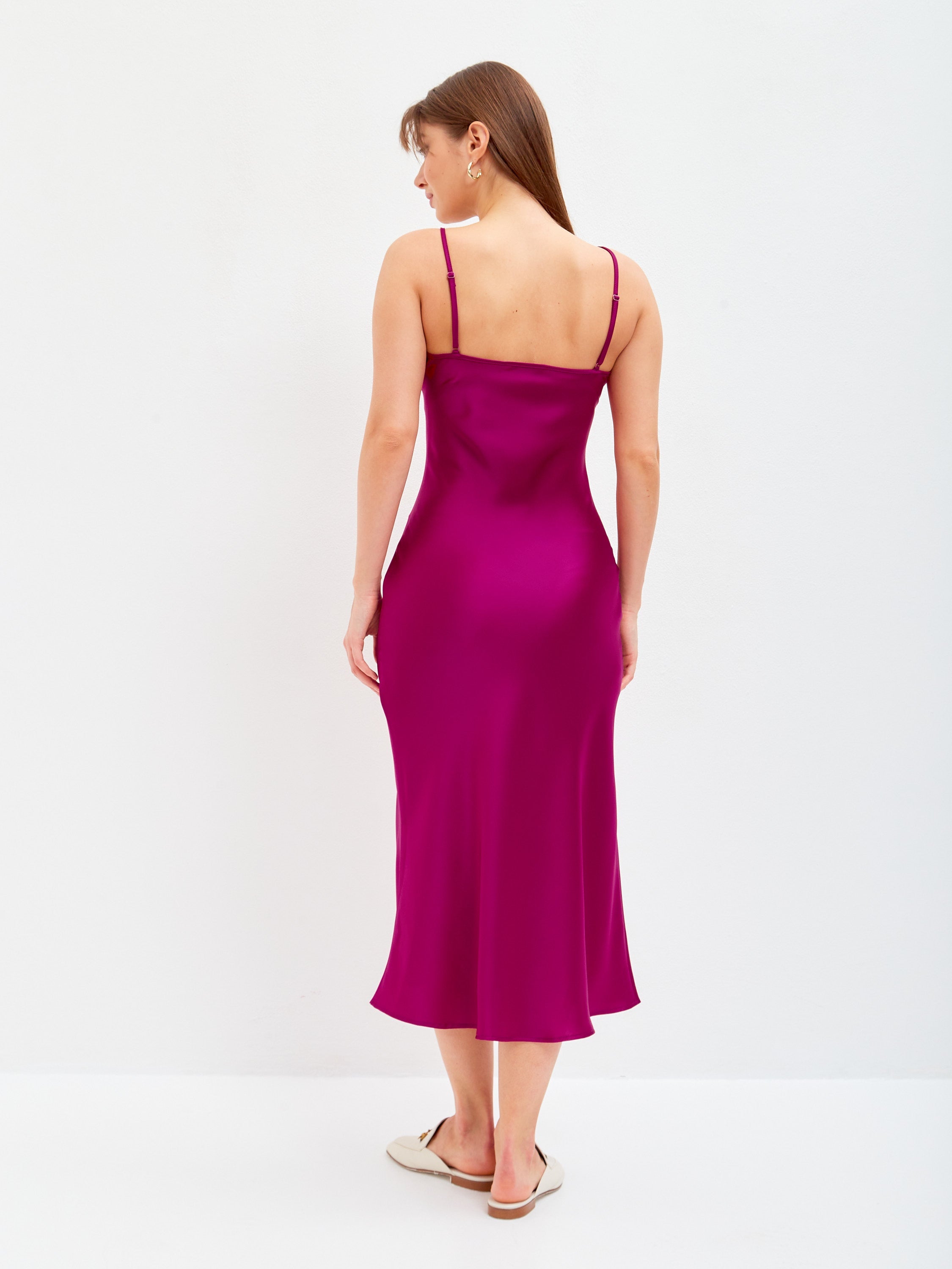 Satin slip dress