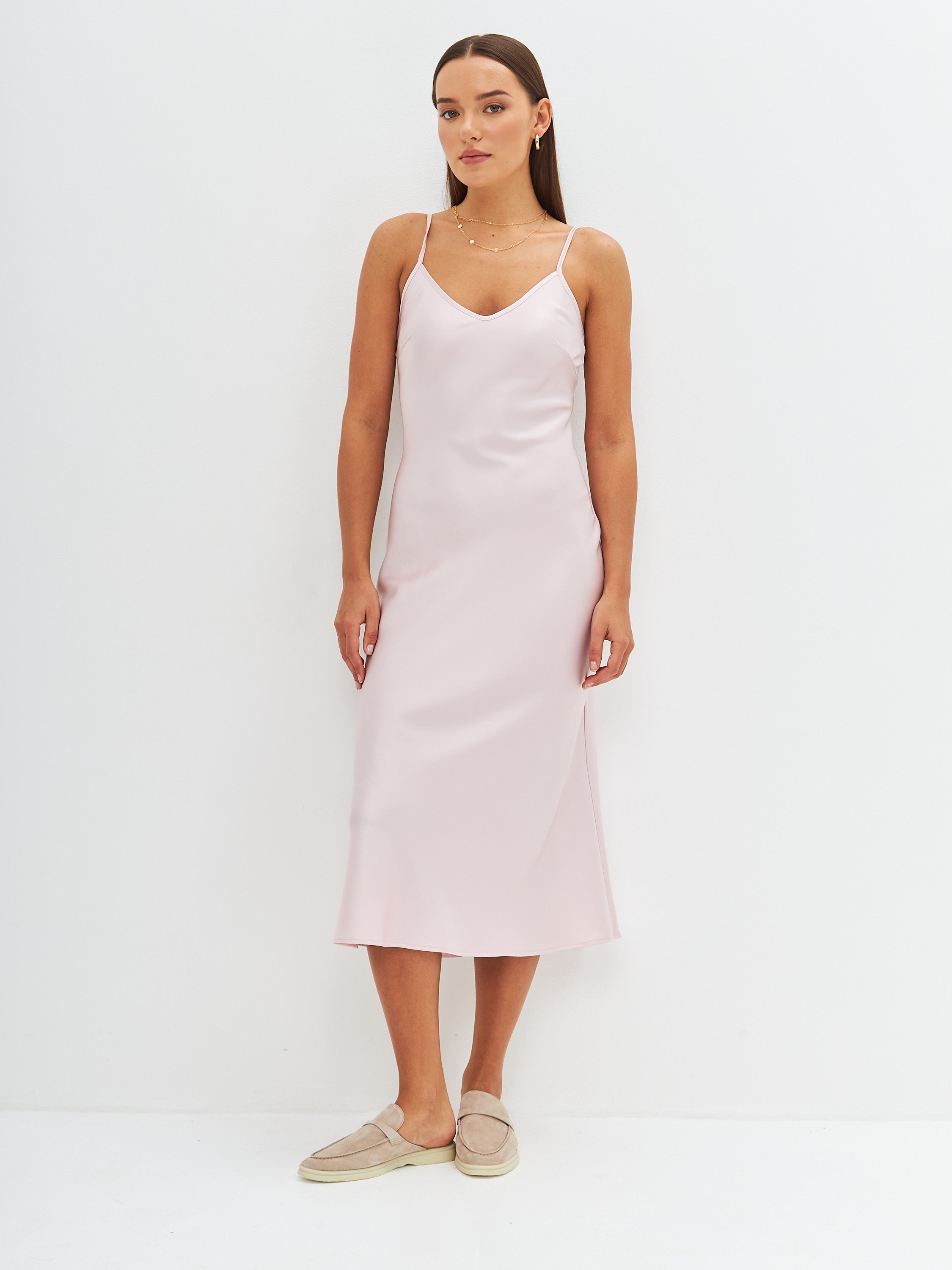 Satin slip dress