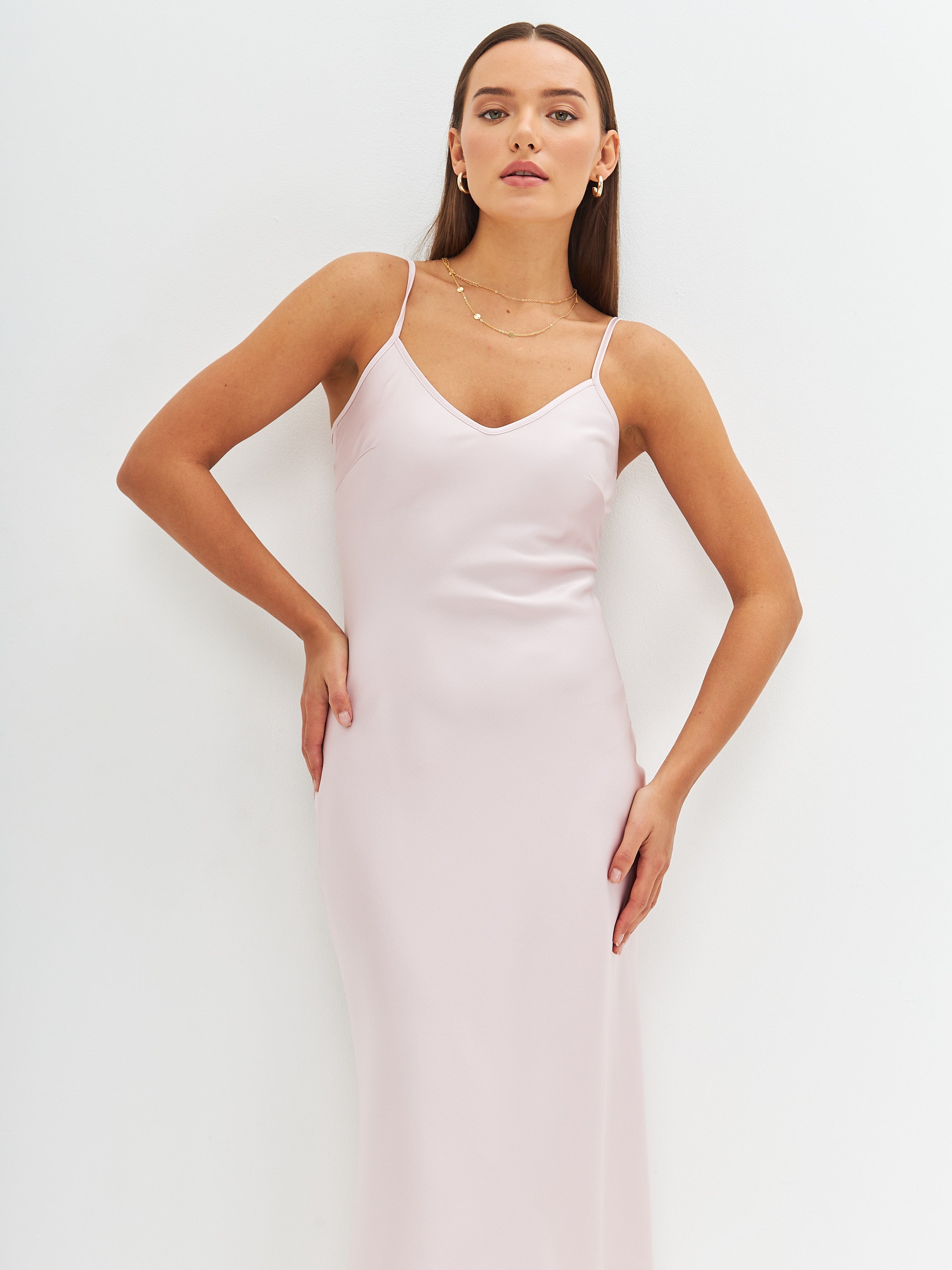 Satin slip dress