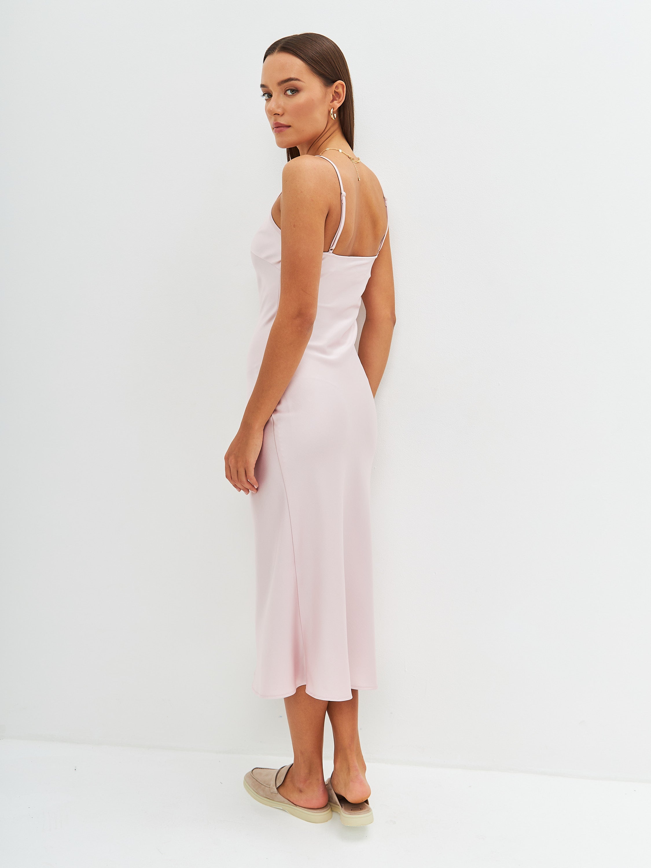 Satin slip dress