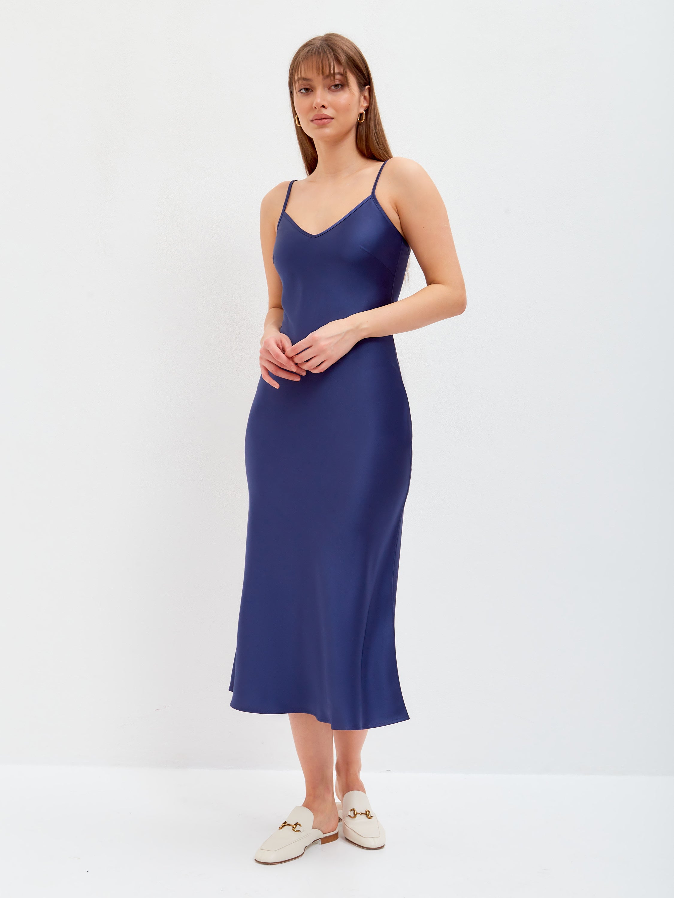 Satin slip dress