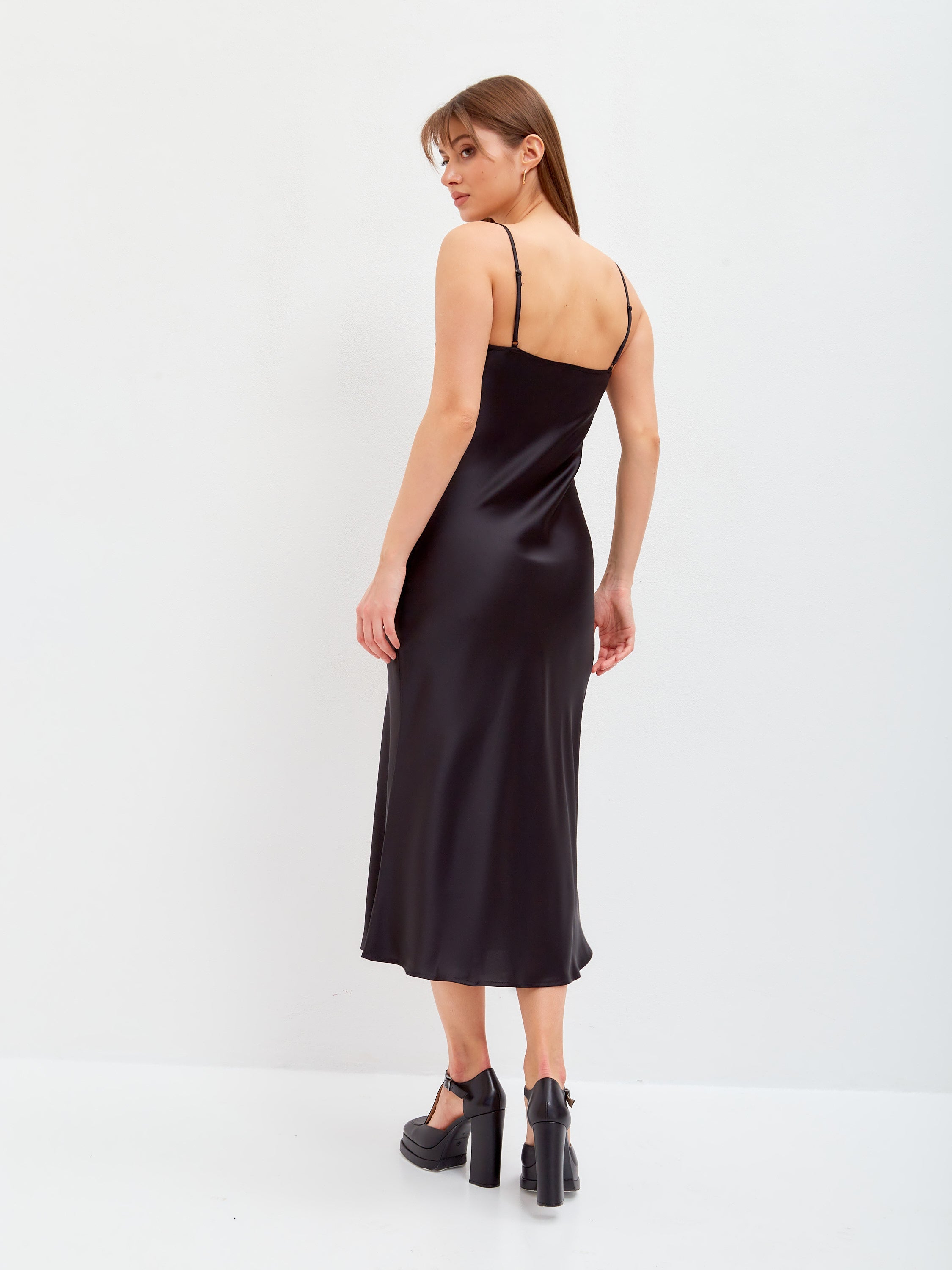 Satin slip dress