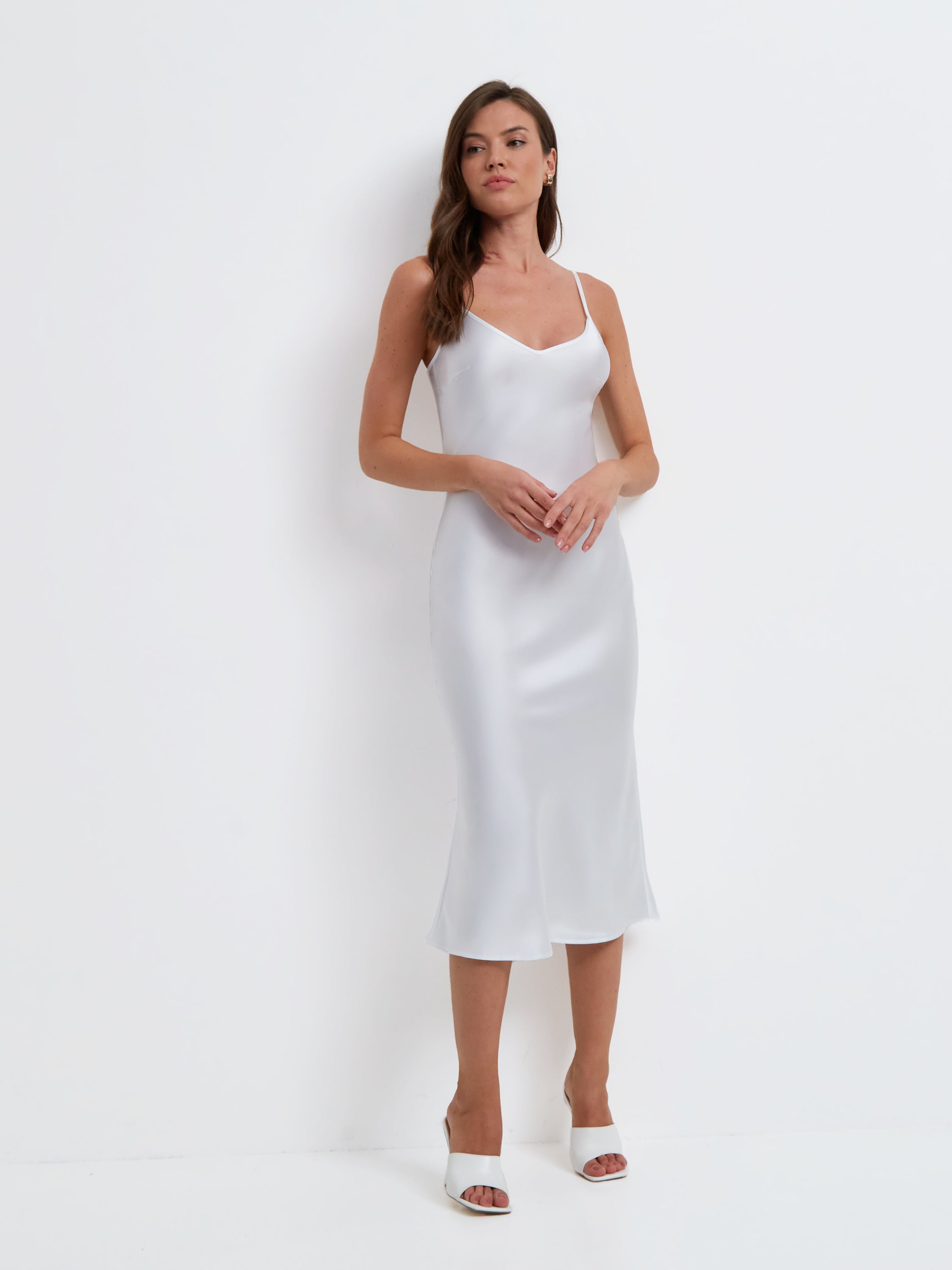 Satin slip dress