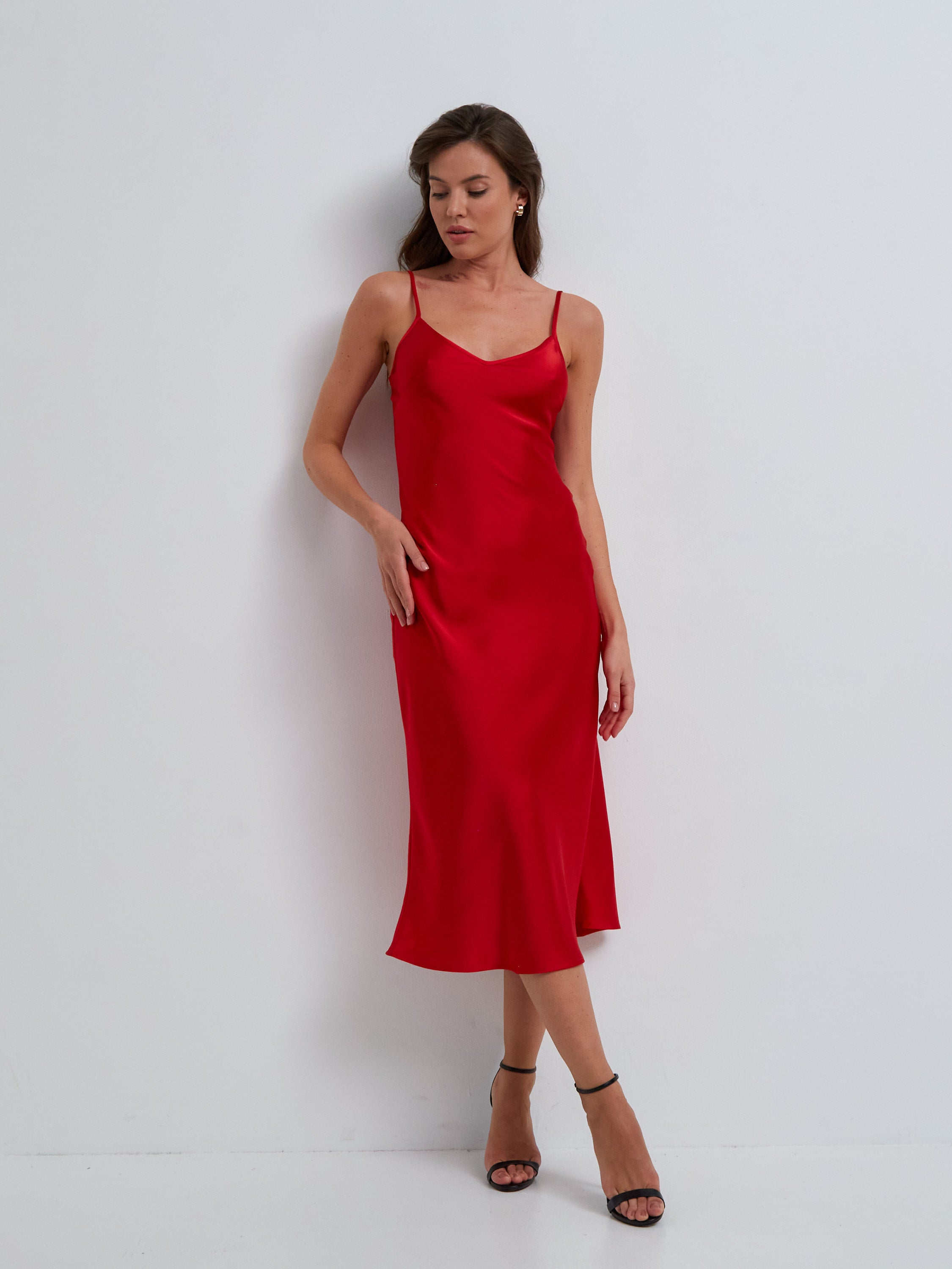 Satin slip dress